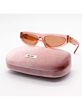 NEW MIU MIU SUNGLASSES MU07ZS 14T07V TULIP TRANSPARENT MU 07ZS 14T07V WOMEN SMU